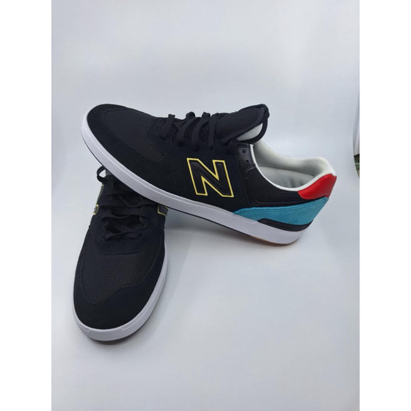 New Balance CT574 Courtline Men's Size 13 Black Blue Red White CT574BNH - Picture 1 of 5